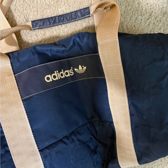 adidas Navy and Tan Duffel Bag - Picture 2 of 4